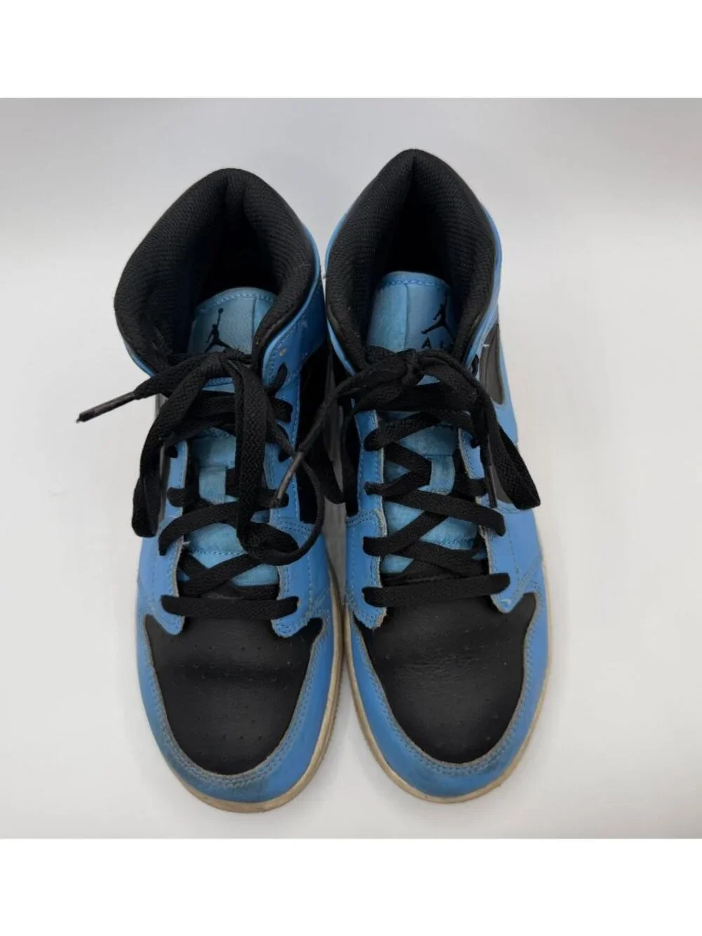Nike Air Jordan 1 Mid University Blue Black Youth Size 7Y (DQ8423-401) Sneakers